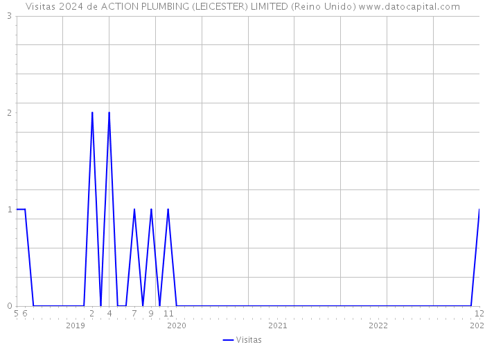 Visitas 2024 de ACTION PLUMBING (LEICESTER) LIMITED (Reino Unido) 