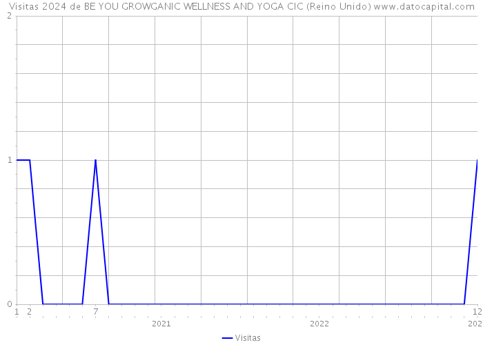 Visitas 2024 de BE YOU GROWGANIC WELLNESS AND YOGA CIC (Reino Unido) 