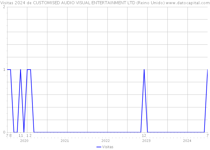 Visitas 2024 de CUSTOMISED AUDIO VISUAL ENTERTAINMENT LTD (Reino Unido) 