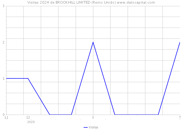 Visitas 2024 de BROOKHILL LIMITED (Reino Unido) 