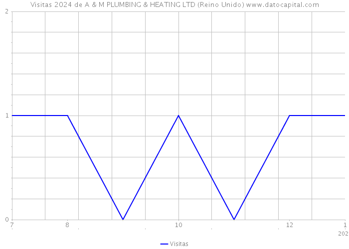 Visitas 2024 de A & M PLUMBING & HEATING LTD (Reino Unido) 