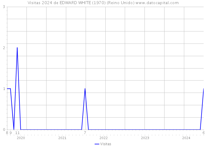 Visitas 2024 de EDWARD WHITE (1970) (Reino Unido) 