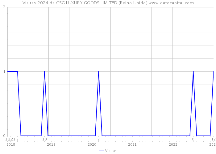 Visitas 2024 de CSG LUXURY GOODS LIMITED (Reino Unido) 