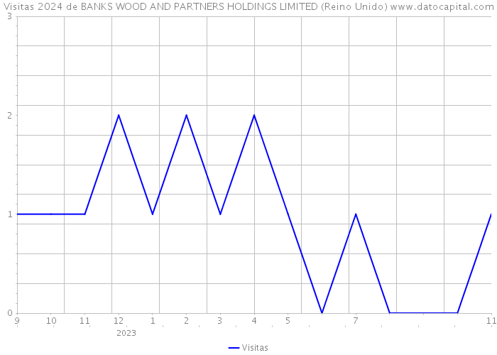 Visitas 2024 de BANKS WOOD AND PARTNERS HOLDINGS LIMITED (Reino Unido) 