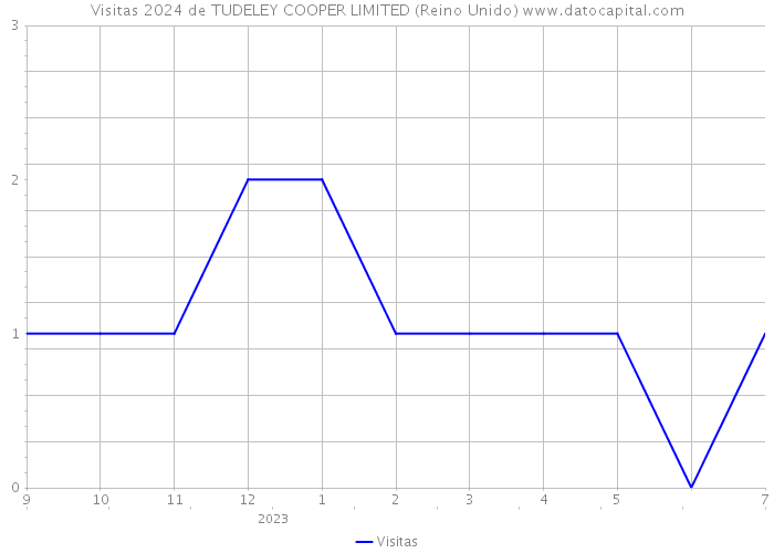 Visitas 2024 de TUDELEY COOPER LIMITED (Reino Unido) 