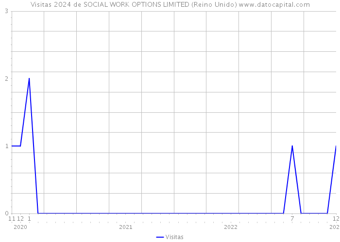 Visitas 2024 de SOCIAL WORK OPTIONS LIMITED (Reino Unido) 