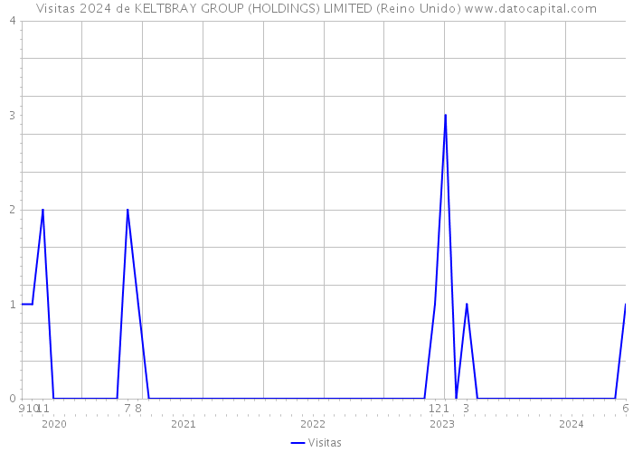 Visitas 2024 de KELTBRAY GROUP (HOLDINGS) LIMITED (Reino Unido) 