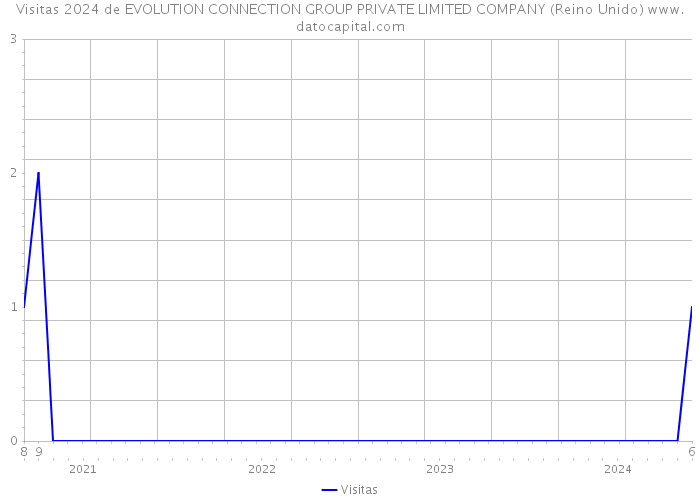 Visitas 2024 de EVOLUTION CONNECTION GROUP PRIVATE LIMITED COMPANY (Reino Unido) 