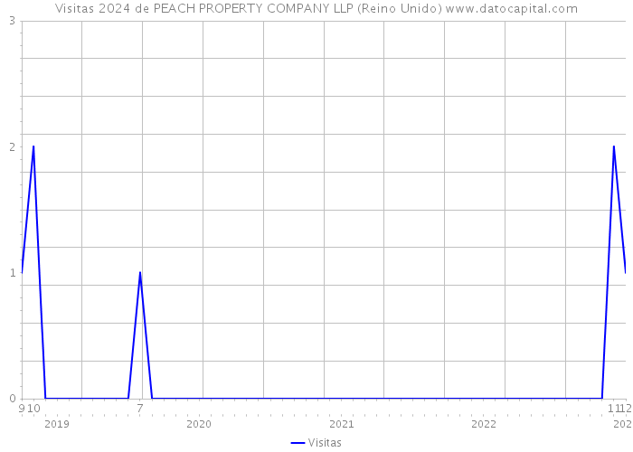 Visitas 2024 de PEACH PROPERTY COMPANY LLP (Reino Unido) 