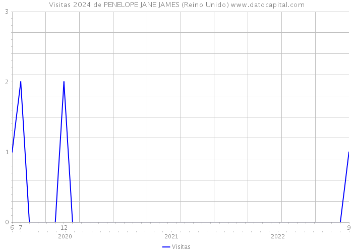Visitas 2024 de PENELOPE JANE JAMES (Reino Unido) 