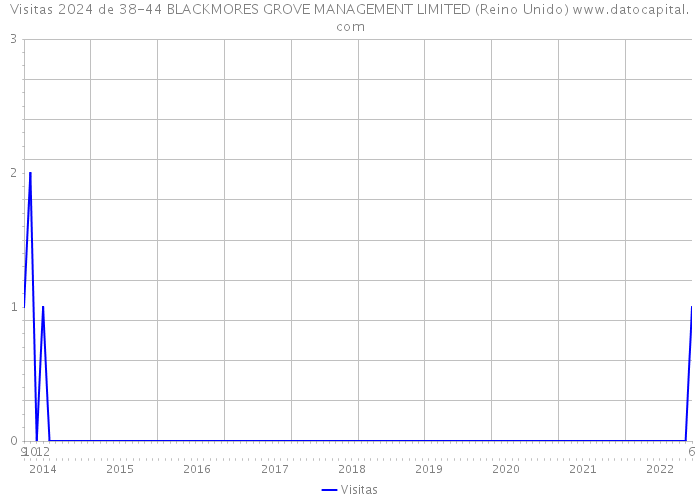 Visitas 2024 de 38-44 BLACKMORES GROVE MANAGEMENT LIMITED (Reino Unido) 