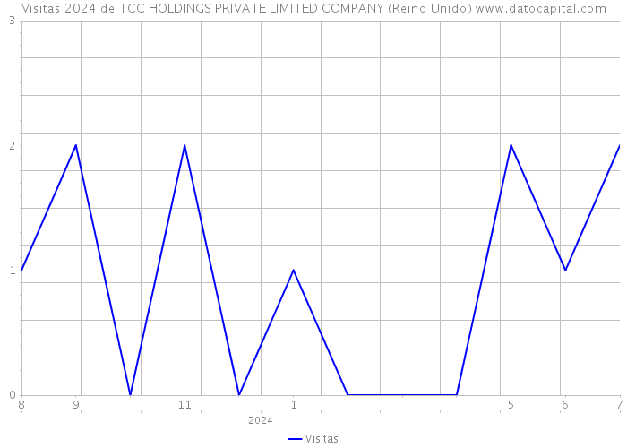 Visitas 2024 de TCC HOLDINGS PRIVATE LIMITED COMPANY (Reino Unido) 