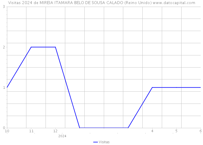 Visitas 2024 de MIREIA ITAMARA BELO DE SOUSA CALADO (Reino Unido) 