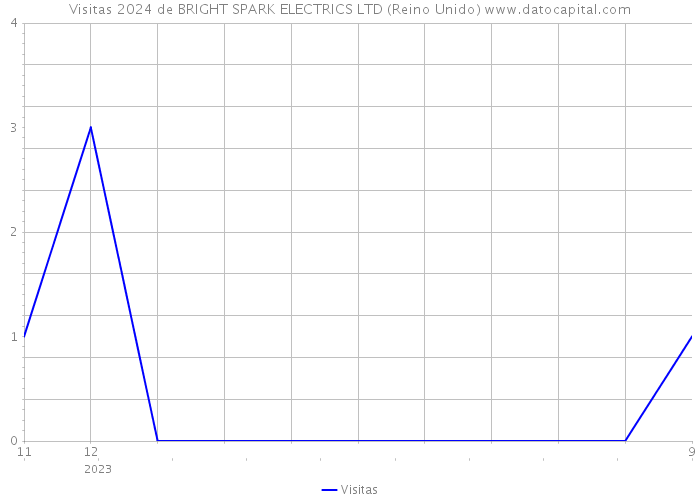 Visitas 2024 de BRIGHT SPARK ELECTRICS LTD (Reino Unido) 