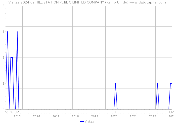 Visitas 2024 de HILL STATION PUBLIC LIMITED COMPANY (Reino Unido) 