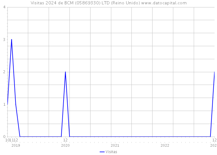 Visitas 2024 de BCM (05869330) LTD (Reino Unido) 