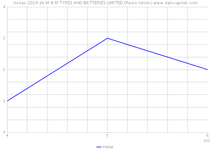 Visitas 2024 de M & M TYRES AND BATTERIES LIMITED (Reino Unido) 