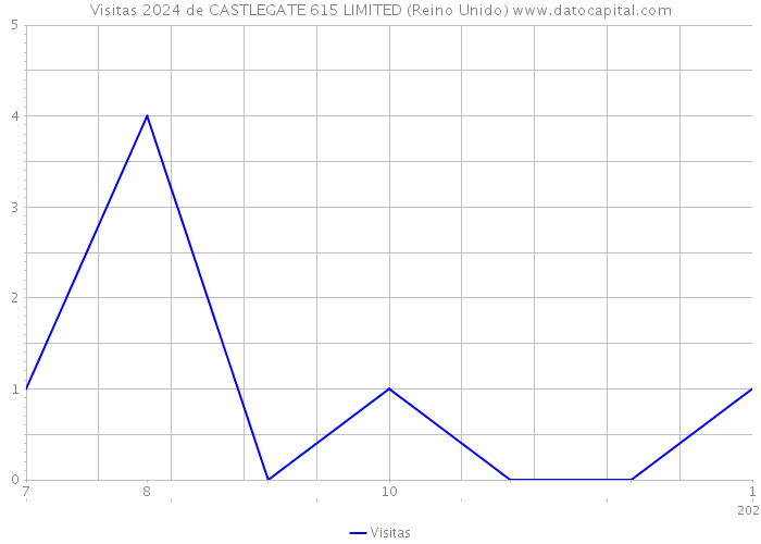 Visitas 2024 de CASTLEGATE 615 LIMITED (Reino Unido) 