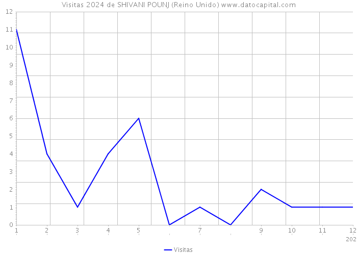 Visitas 2024 de SHIVANI POUNJ (Reino Unido) 