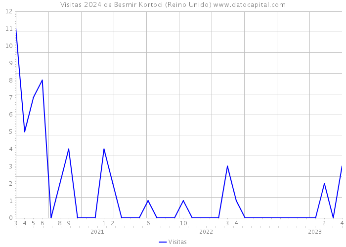 Visitas 2024 de Besmir Kortoci (Reino Unido) 