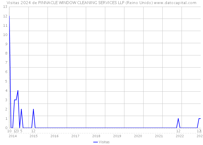 Visitas 2024 de PINNACLE WINDOW CLEANING SERVICES LLP (Reino Unido) 