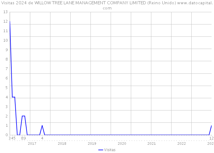 Visitas 2024 de WILLOW TREE LANE MANAGEMENT COMPANY LIMITED (Reino Unido) 