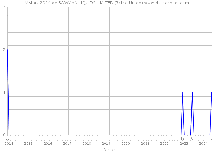 Visitas 2024 de BOWMAN LIQUIDS LIMITED (Reino Unido) 