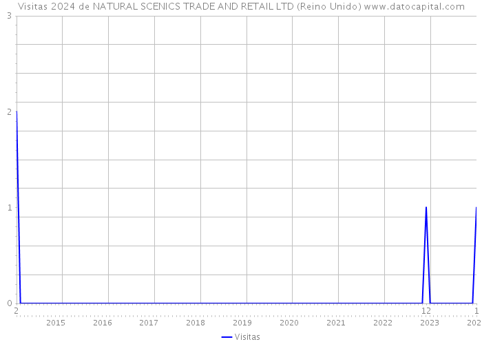 Visitas 2024 de NATURAL SCENICS TRADE AND RETAIL LTD (Reino Unido) 