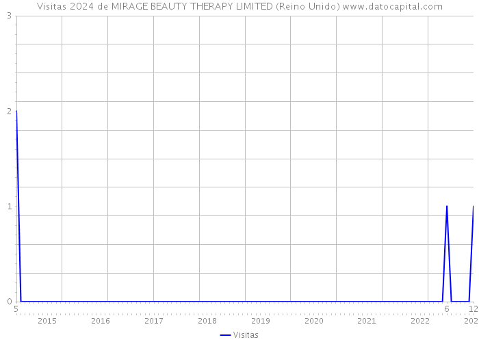 Visitas 2024 de MIRAGE BEAUTY THERAPY LIMITED (Reino Unido) 