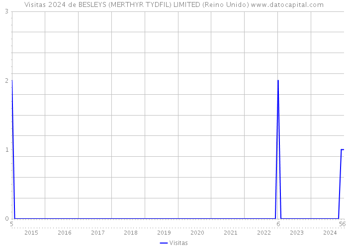 Visitas 2024 de BESLEYS (MERTHYR TYDFIL) LIMITED (Reino Unido) 