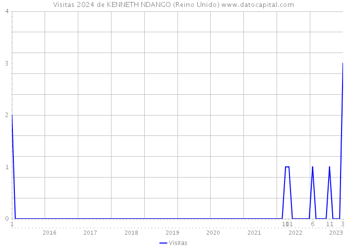 Visitas 2024 de KENNETH NDANGO (Reino Unido) 