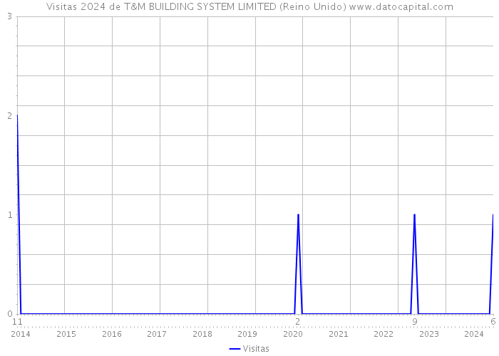 Visitas 2024 de T&M BUILDING SYSTEM LIMITED (Reino Unido) 