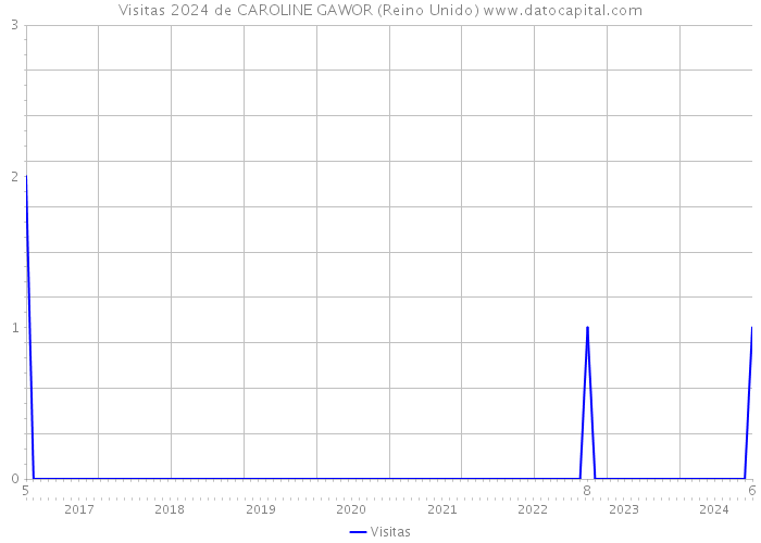 Visitas 2024 de CAROLINE GAWOR (Reino Unido) 