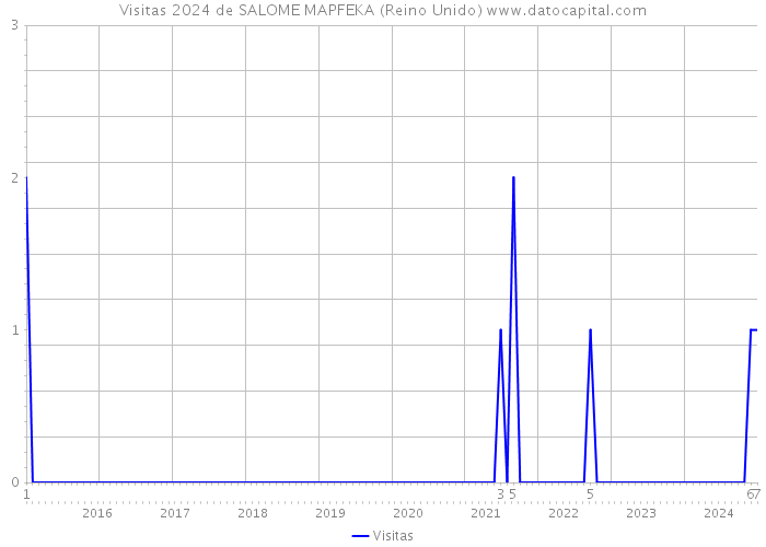 Visitas 2024 de SALOME MAPFEKA (Reino Unido) 