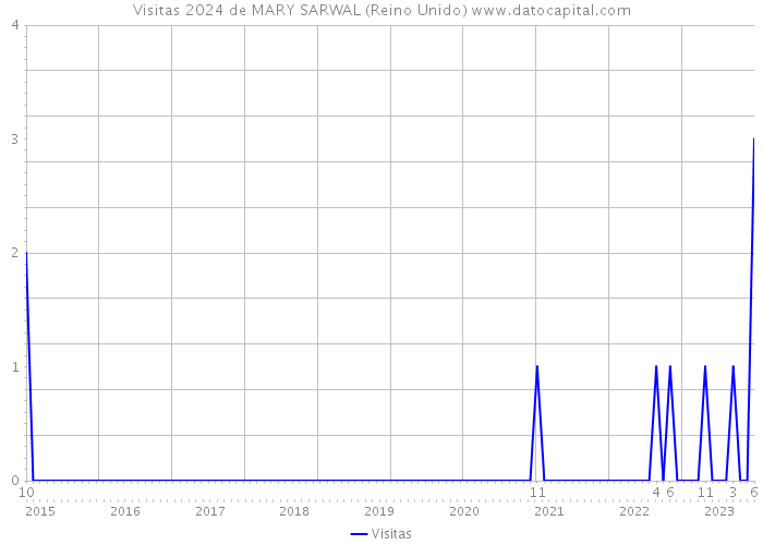 Visitas 2024 de MARY SARWAL (Reino Unido) 