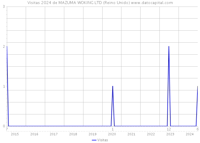 Visitas 2024 de MAZUMA WOKING LTD (Reino Unido) 