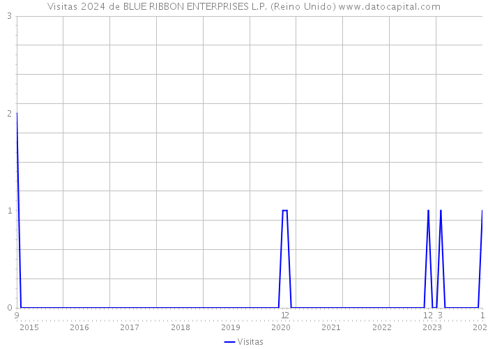Visitas 2024 de BLUE RIBBON ENTERPRISES L.P. (Reino Unido) 