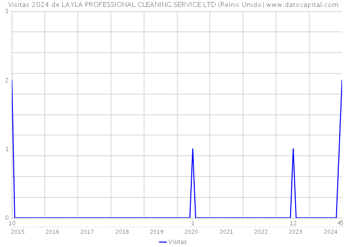 Visitas 2024 de LAYLA PROFESSIONAL CLEANING SERVICE LTD (Reino Unido) 