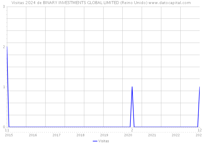 Visitas 2024 de BINARY INVESTMENTS GLOBAL LIMITED (Reino Unido) 
