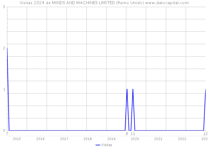 Visitas 2024 de MINDS AND MACHINES LIMITED (Reino Unido) 