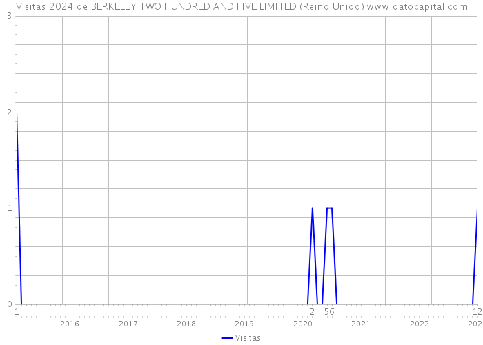 Visitas 2024 de BERKELEY TWO HUNDRED AND FIVE LIMITED (Reino Unido) 