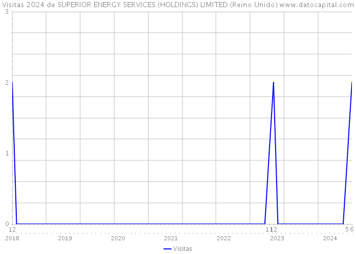 Visitas 2024 de SUPERIOR ENERGY SERVICES (HOLDINGS) LIMITED (Reino Unido) 