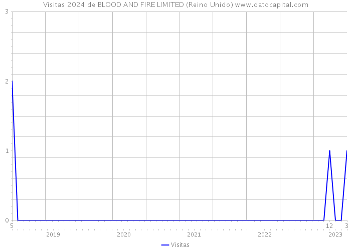 Visitas 2024 de BLOOD AND FIRE LIMITED (Reino Unido) 