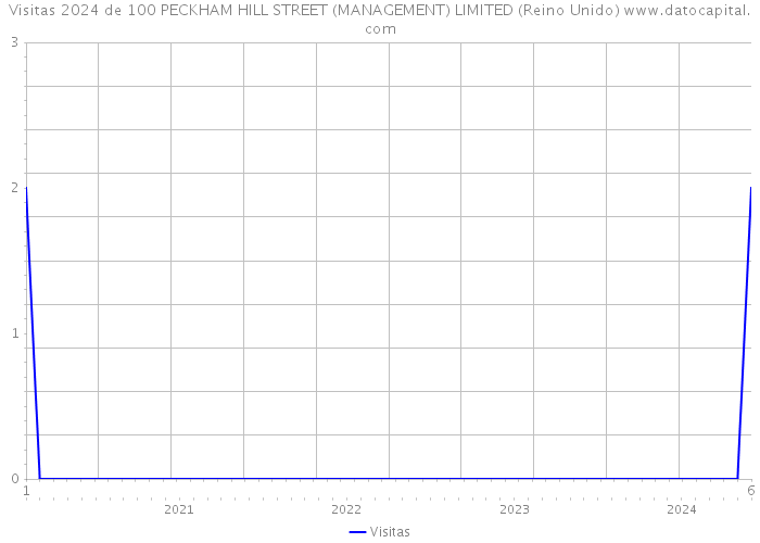 Visitas 2024 de 100 PECKHAM HILL STREET (MANAGEMENT) LIMITED (Reino Unido) 