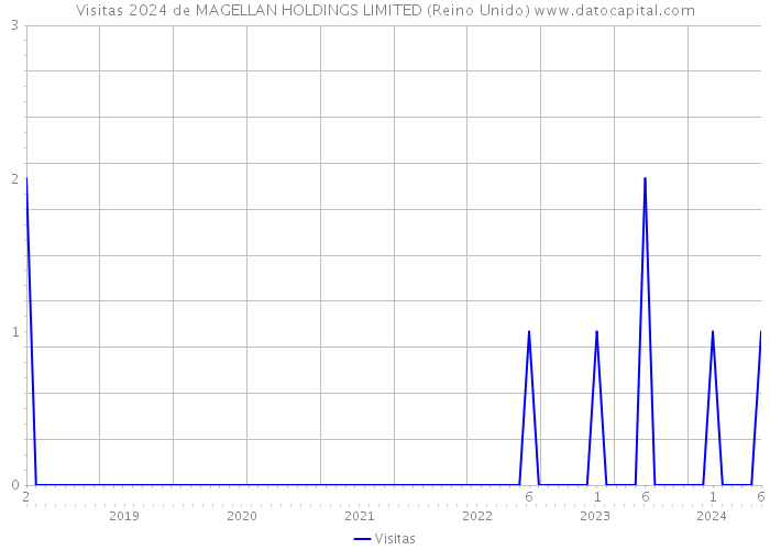 Visitas 2024 de MAGELLAN HOLDINGS LIMITED (Reino Unido) 