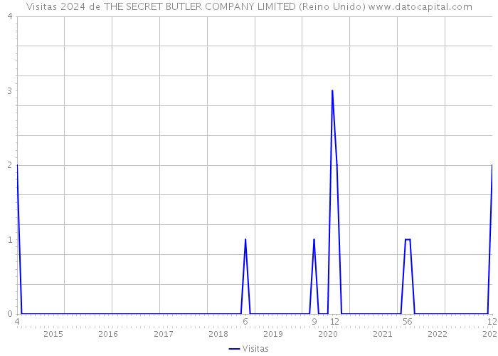 Visitas 2024 de THE SECRET BUTLER COMPANY LIMITED (Reino Unido) 