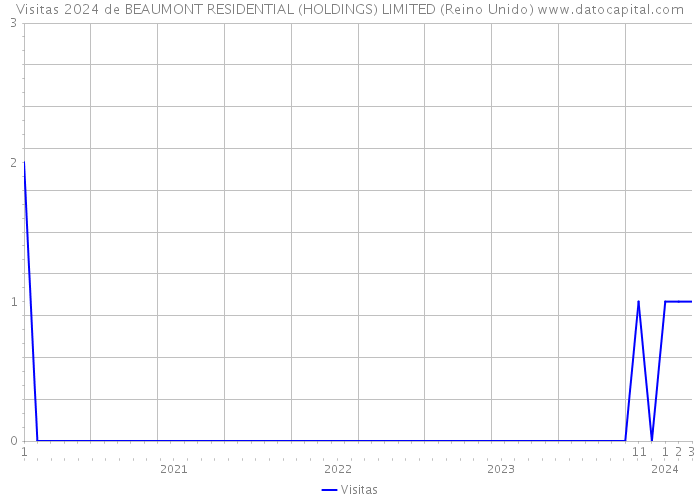 Visitas 2024 de BEAUMONT RESIDENTIAL (HOLDINGS) LIMITED (Reino Unido) 