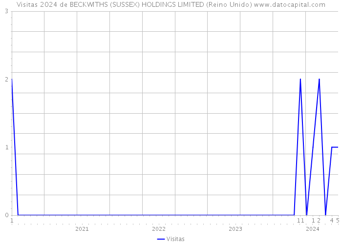 Visitas 2024 de BECKWITHS (SUSSEX) HOLDINGS LIMITED (Reino Unido) 