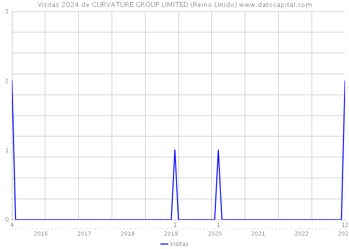 Visitas 2024 de CURVATURE GROUP LIMITED (Reino Unido) 