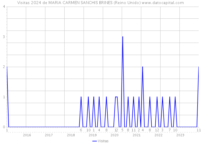 Visitas 2024 de MARIA CARMEN SANCHIS BRINES (Reino Unido) 